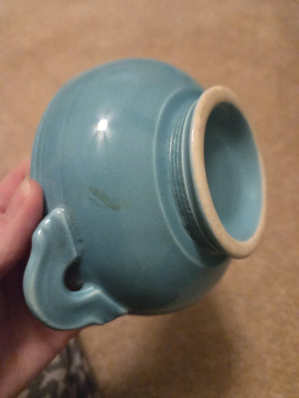 Fiesta Ware Cobalt Blue And Turquoise CREAM SOUP Bowls